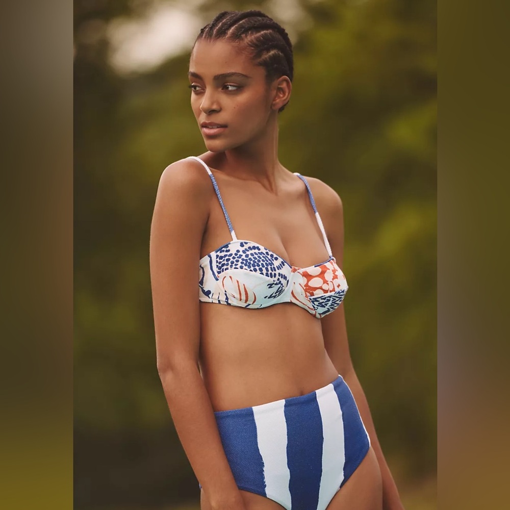 Rare‼️EUC Farm Rio Mixed Lobster High-Waisted Bikini Set (Double Sided Bottoms) - Picture 5 of 12